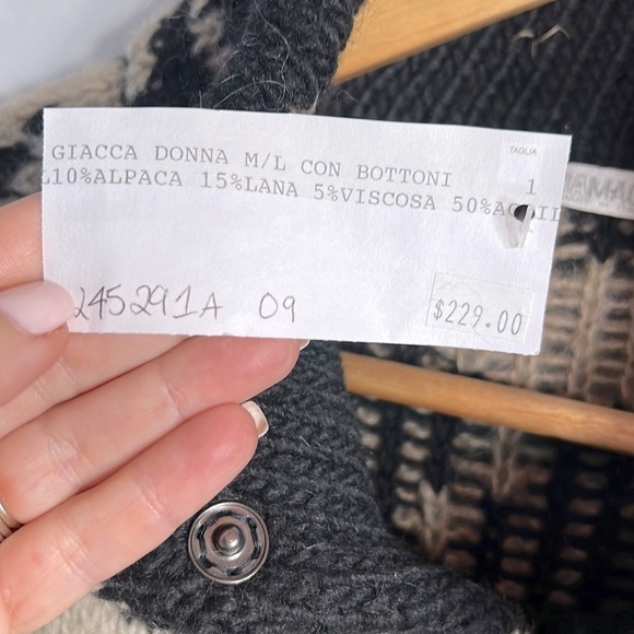 Nara Maglie Cardigan Sweater Coat size M/L NWT - Picture 3 of 7